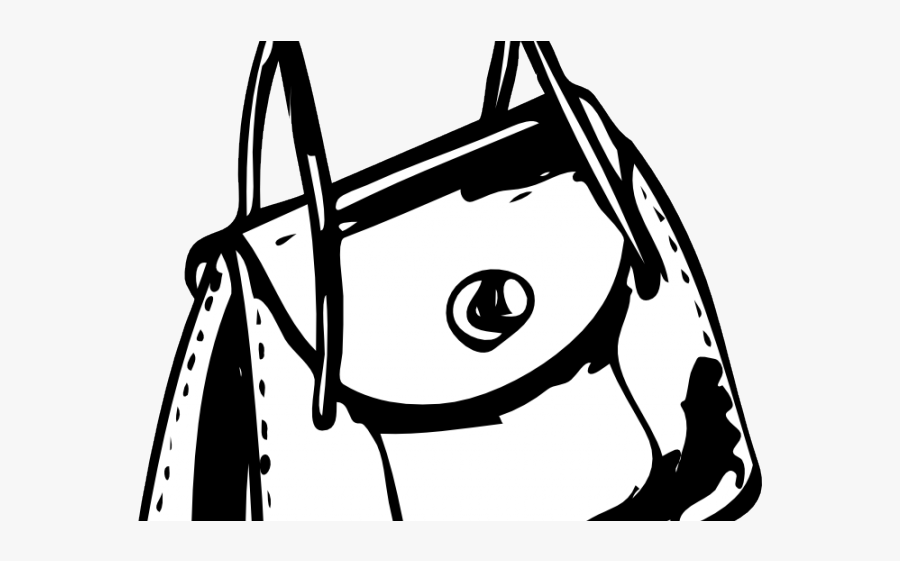 Bag Black And White Clipart, Transparent Clipart