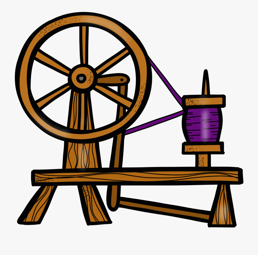Spinning Spindle Clip Art - Sleeping Beauty Spinning Wheel Clipart, Transparent Clipart