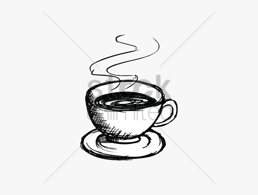 Steam Clipart Coffee Drawing For Free Download And - Coffee Mug With Smoke Drawing, Transparent Clipart