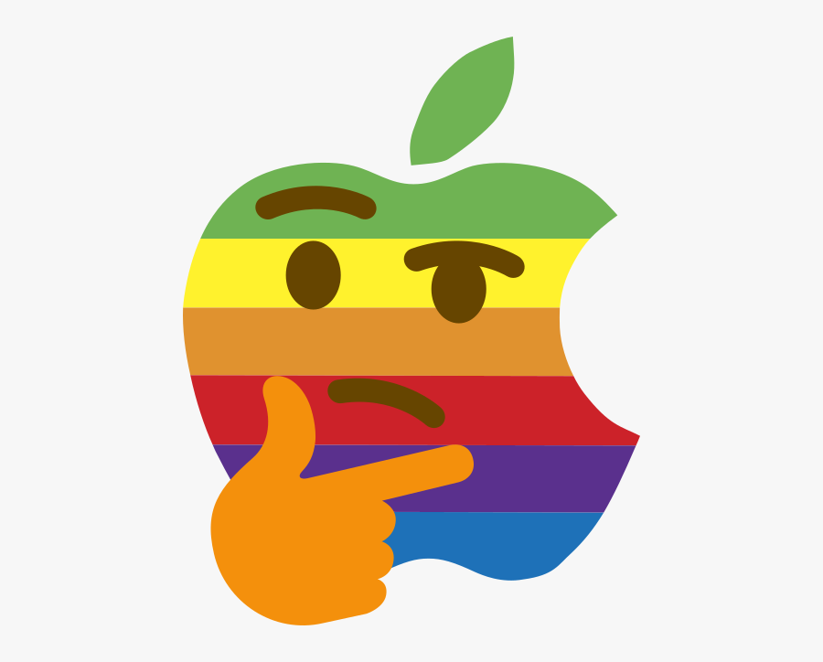 Apple Logo Think Different Clip Art - Meme For Discord Emojis, Transparent Clipart