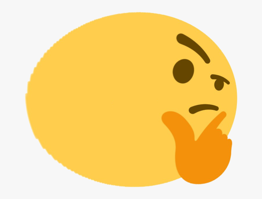 Clip Art - Discord Thinking Emoji, Transparent Clipart