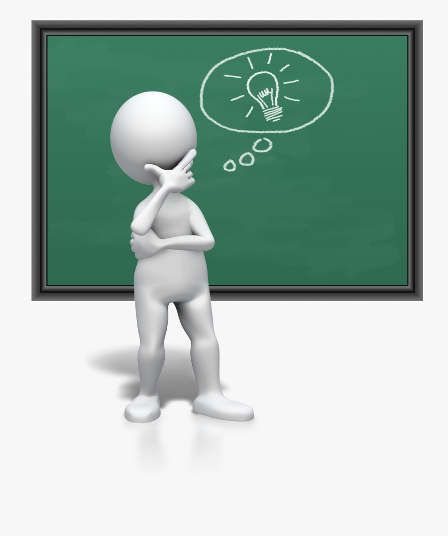 Theory Book Welcome - Thinking Of An Idea, Transparent Clipart