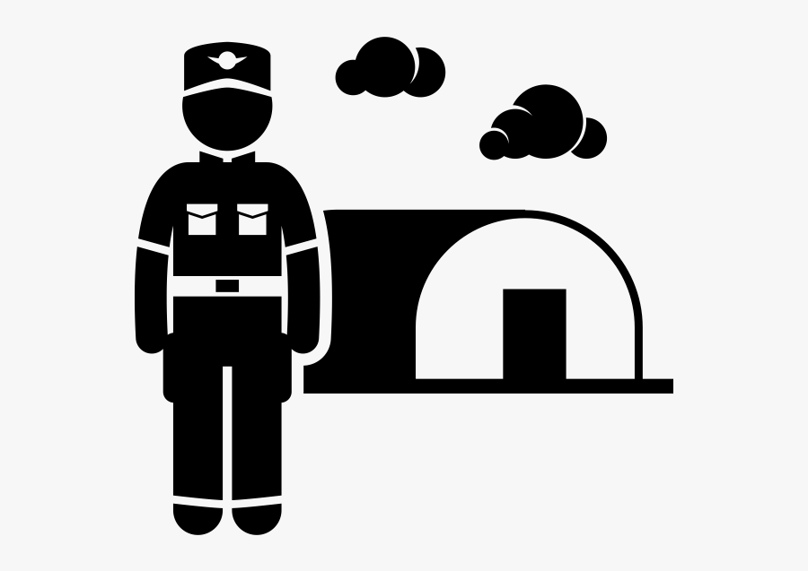 Army Rubber Stamp - Military Base Icon Png, Transparent Clipart