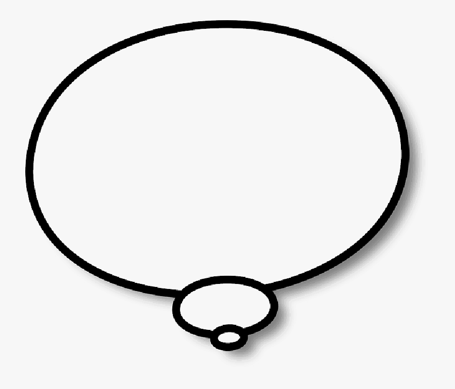 Think, Thinking, Speech Bubble, Speech Balloon, Balloon - Transparent Background Thought Bubble Psd, Transparent Clipart