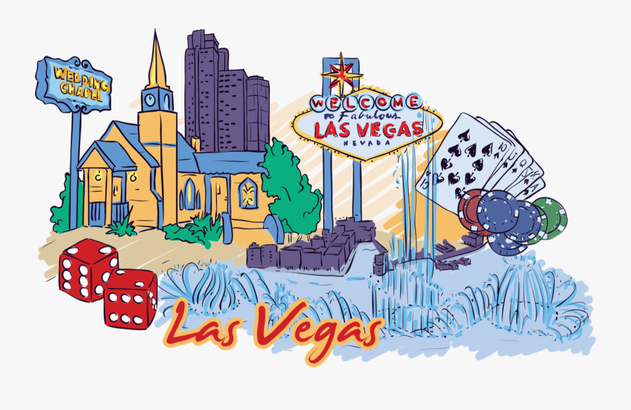 Welcome To Fabulous Las Vegas Sign Mccarran International - Las Vegas Cartoon Logo, Transparent Clipart