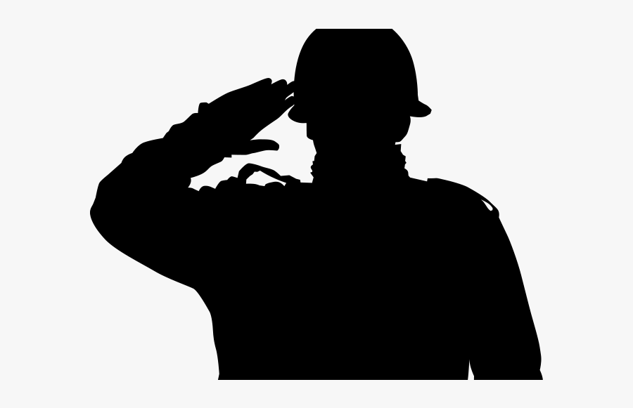 Soldier Military Army Salute - Clipart Of Soldiers Saluting, Transparent Clipart