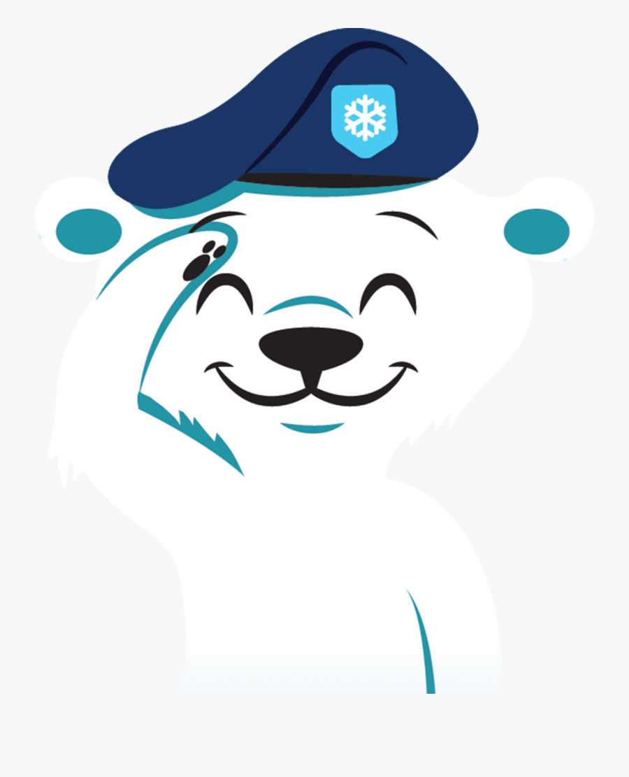 Transparent Polar Bear Clip Art - Cartoon Polar Bear Army, Transparent Clipart