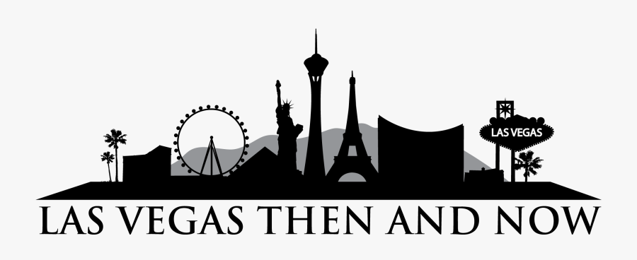 Las Vegas Then And Now - Silhouette, Transparent Clipart