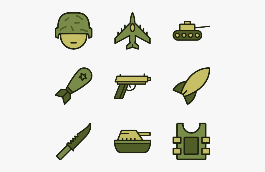 Icon Packs Vector - Army Cartoon Png, Transparent Clipart
