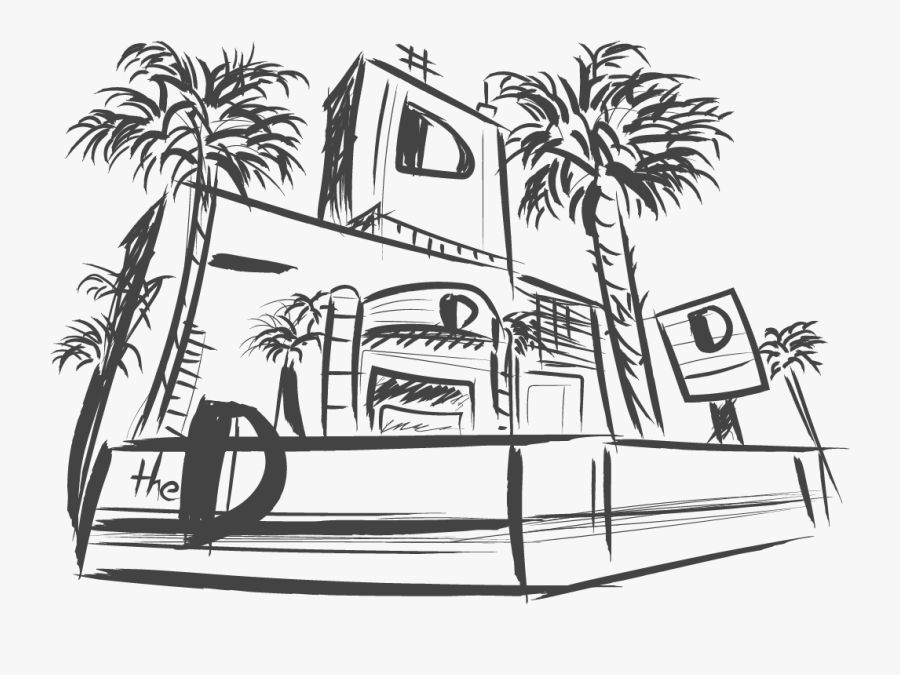 Las Vegas Car Sketch, Transparent Clipart