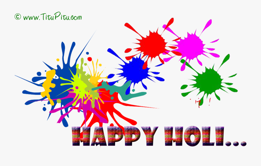 Happy Holi Sms Holi Msg In English Wishes Haryanvi - Happy Holi Png Text, Transparent Clipart