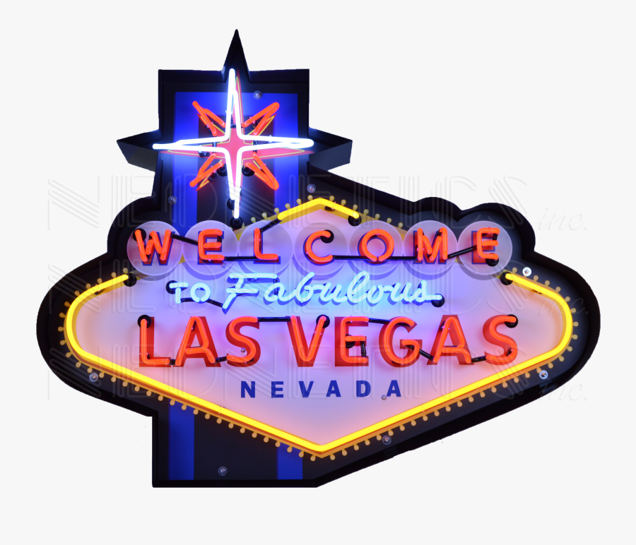 Neonetics Las Vegas Sign, Transparent Clipart