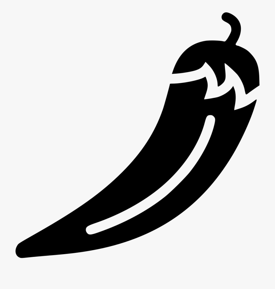 Transparent Pepper Clipart Black And White Chili Pepper Black And