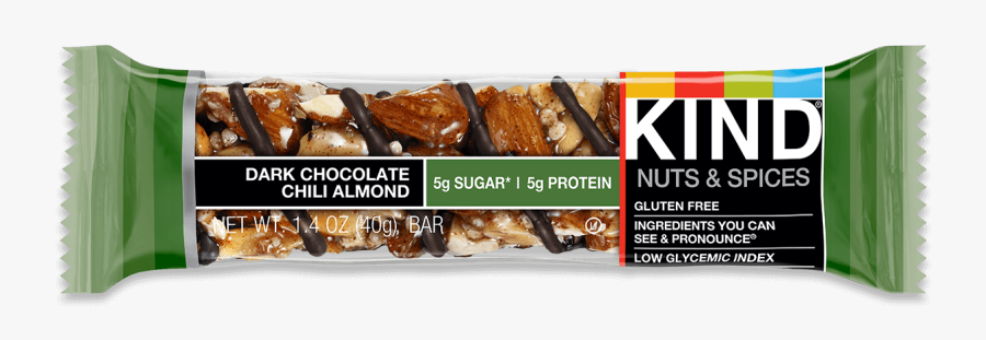 Clip Art Almond Bars Spicy Kind - Kind Bar Mint Chocolate, Transparent Clipart