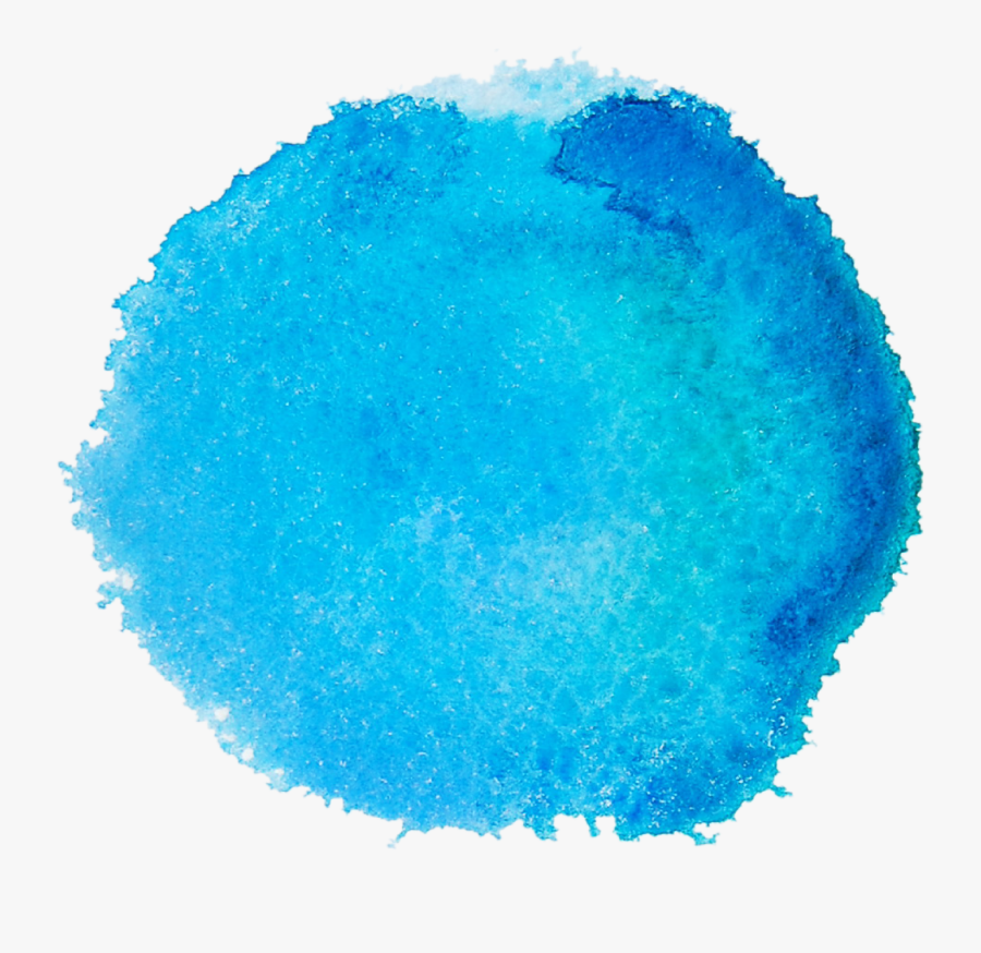 Portable Watercolor Vector Graphics Painting Drawing - Blue Circle Transparent Background, Transparent Clipart