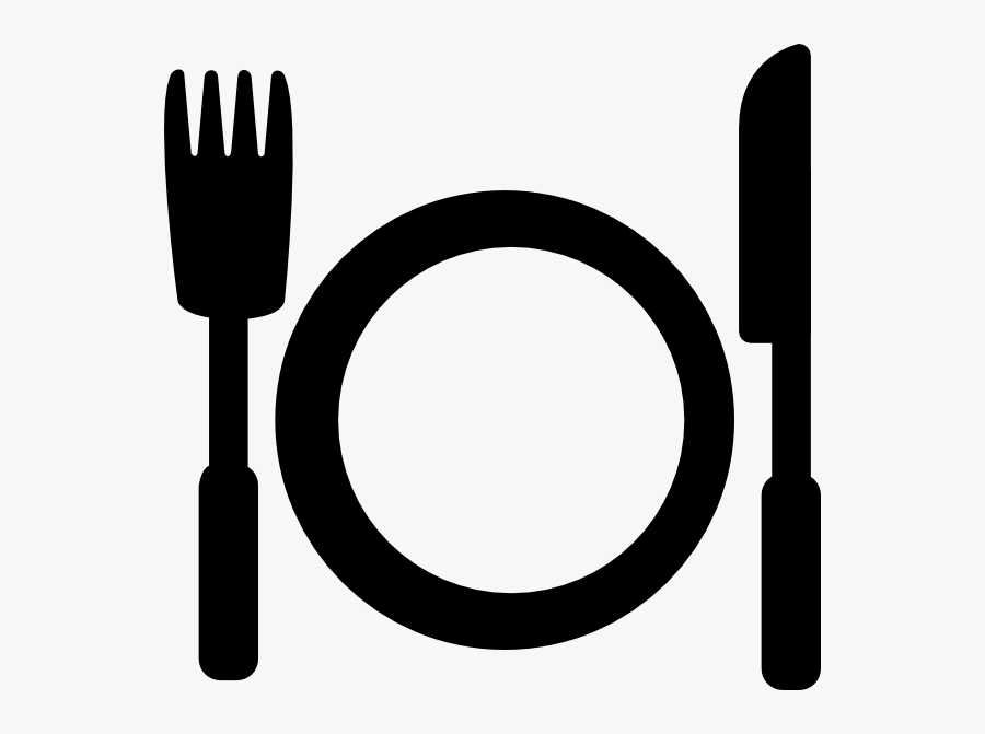 Black And White Symbols Food, Transparent Clipart