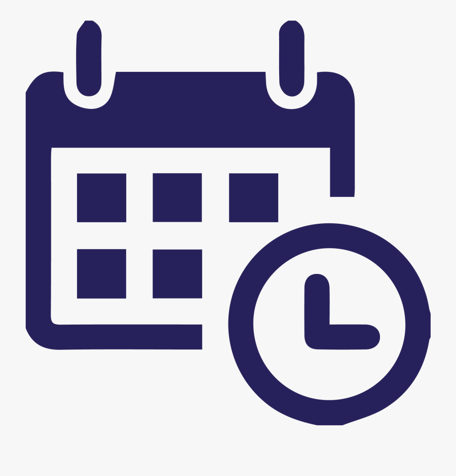 Time And Attendance Icon Clipart , Png Download - Calendar And Clock Icon, Transparent Clipart