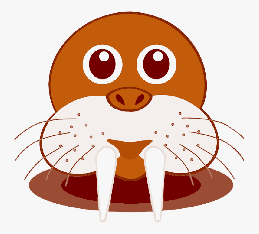 Free Pictures Sea Life - Walrus Cartoon, Transparent Clipart