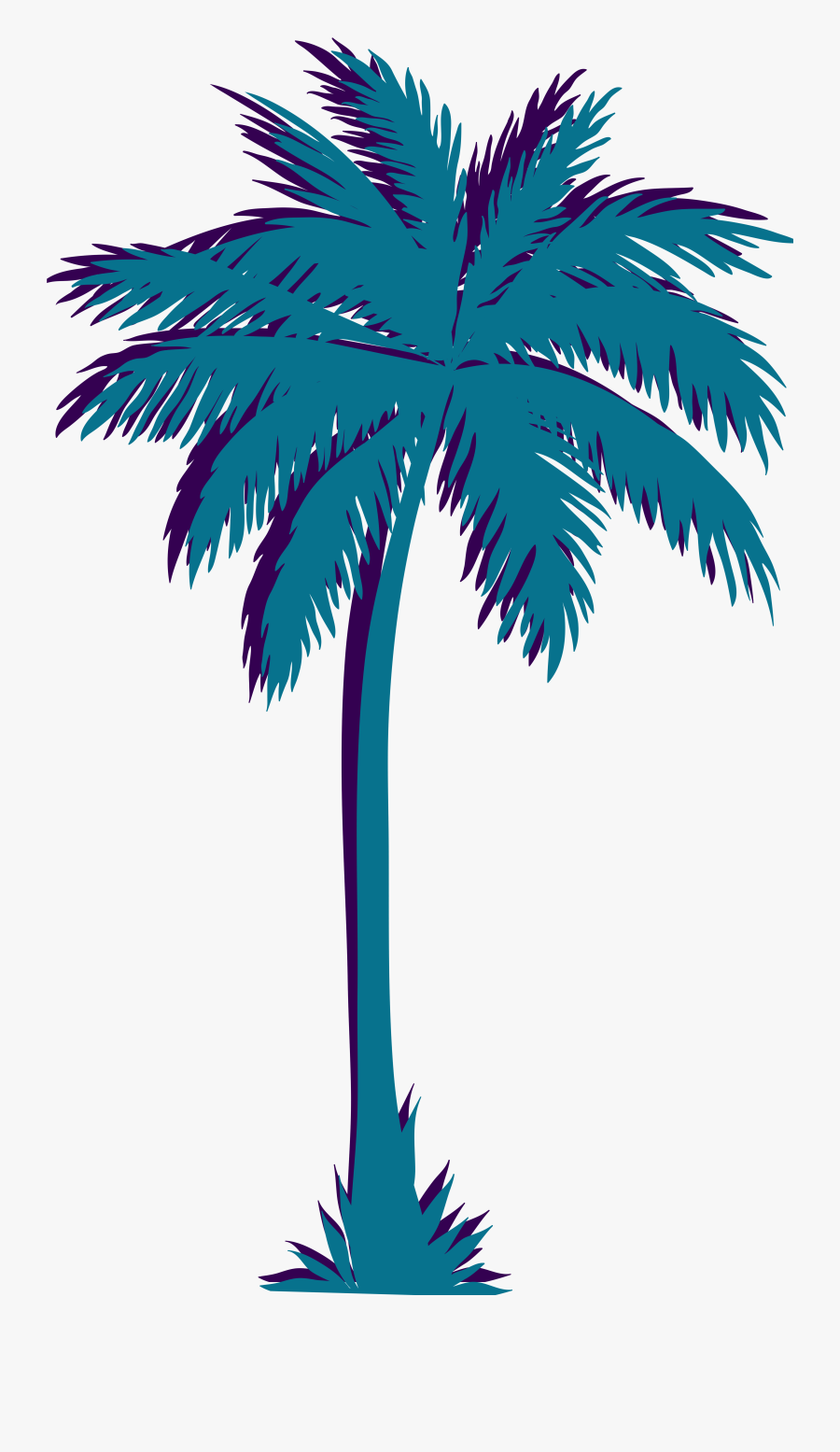 Clip Art Vaporwave Portable Network Graphics Image - Vaporwave Palm Tree Png, Transparent Clipart