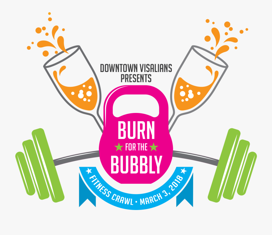 Burn For The Bubbly - Barbell, Transparent Clipart