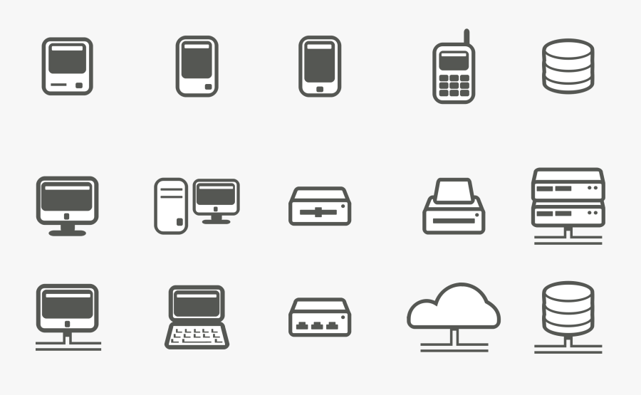 Clipart - Free Computer Server Icon, Transparent Clipart