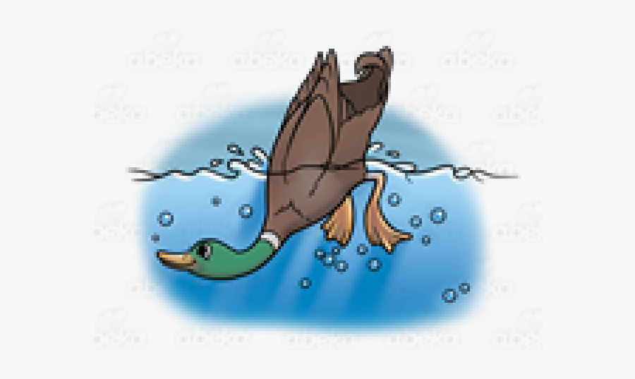 Duck Diving Clipart, Transparent Clipart