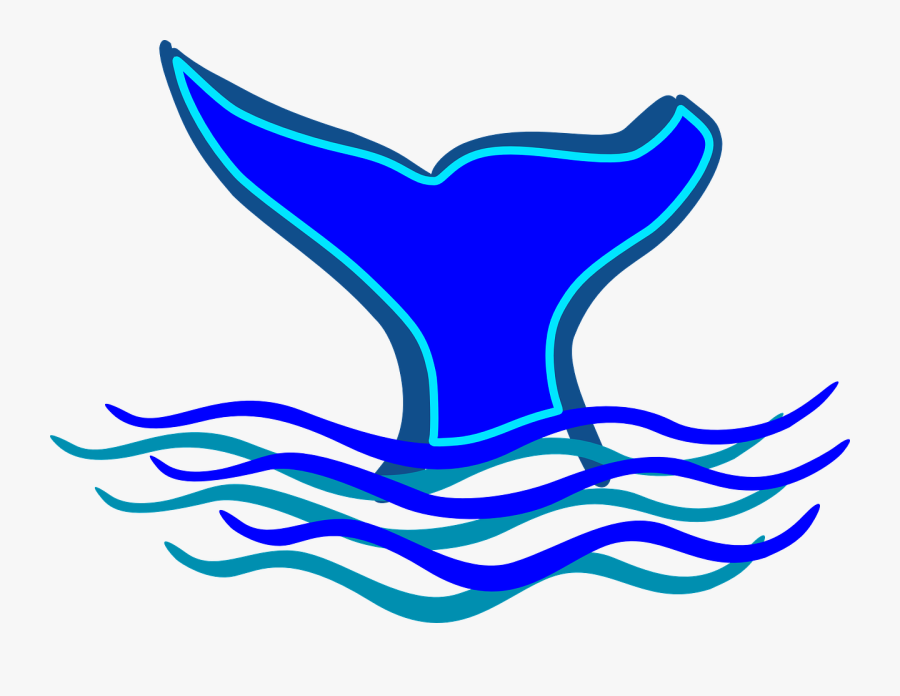 Whale Tail Fin Diving Water Png Image - Fins Clipart, Transparent Clipart