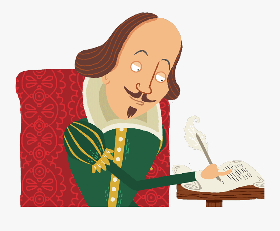 This Is William Shakespeare - Shakespeare Writing Clipart Png, Transparent Clipart