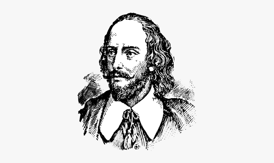 Art Directed Post - Shakespeare Lineart, Transparent Clipart