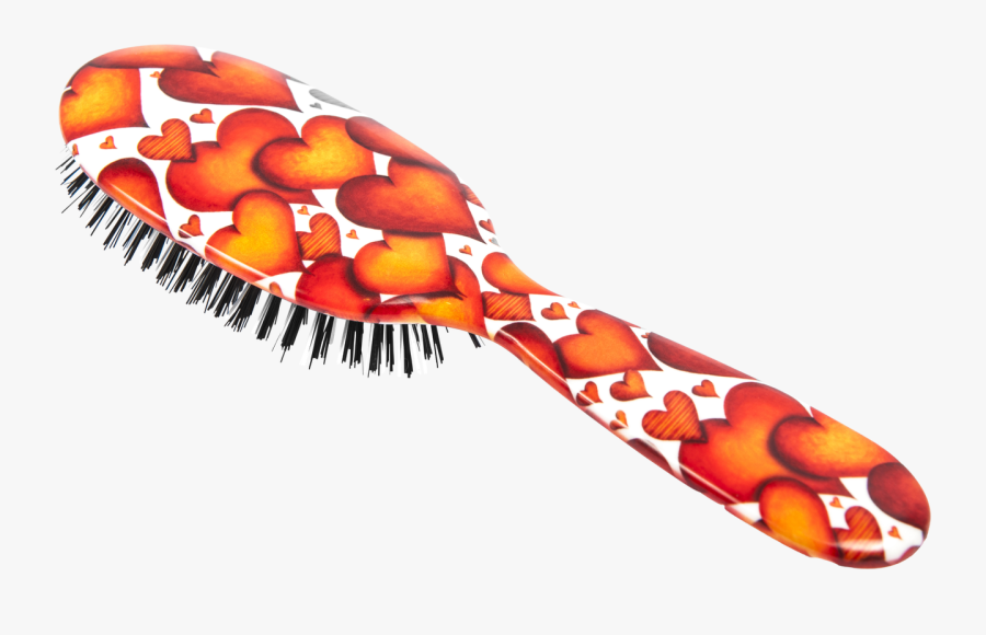 Rock & Ruddle Hearts Hairbrush - Hairbrush, Transparent Clipart