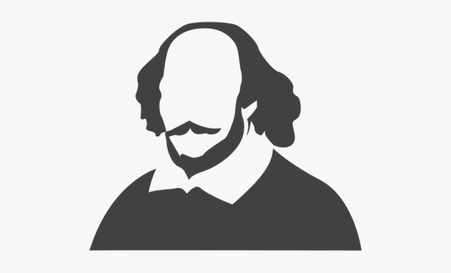 Shakespeare Clipart Vector - William Shakespeare Silhouette Png, Transparent Clipart