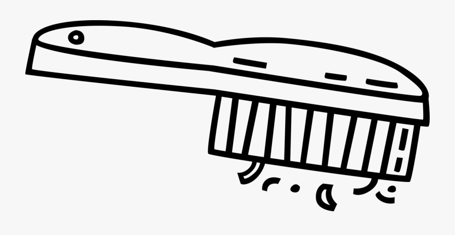 Vector Illustration Of Wire Brush Made Of Steel Wire, Transparent Clipart