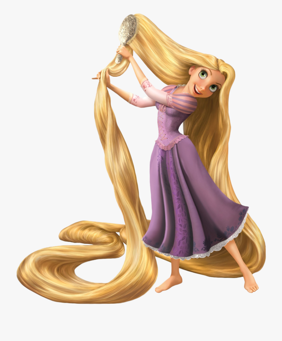 Clipart Library Stock Clipart Brush Hair - Tangled Rapunzel Transparent Background, Transparent Clipart