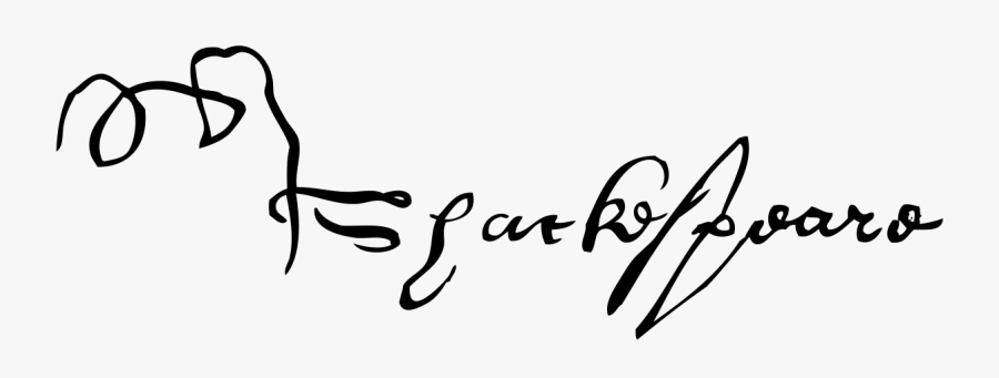 William Shakespeare Signature Png, Transparent Clipart