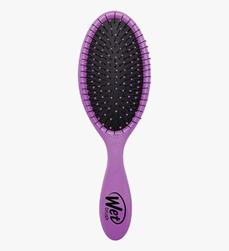 Purple Hairbrush Wetbrush Freetoedit - Wet Brush Detangler, Transparent Clipart