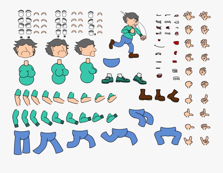 Human - Cartoon, Transparent Clipart