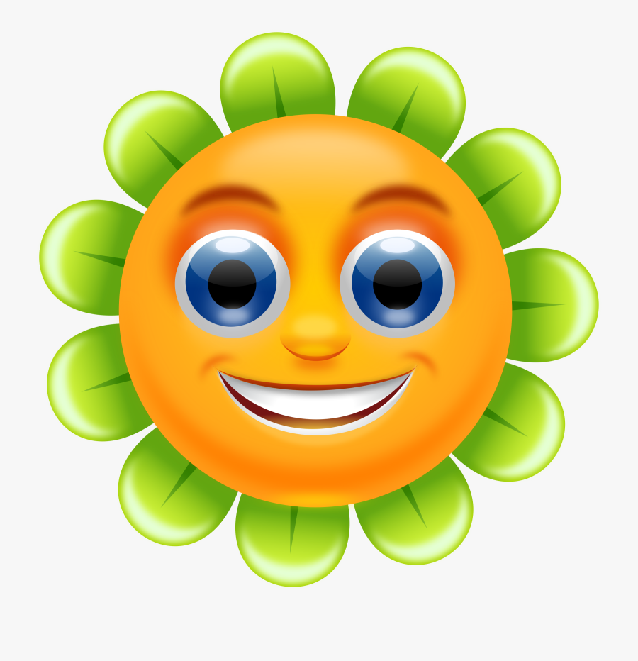 Smiling Flower Remix Big - Smiling Flower Png, Transparent Clipart