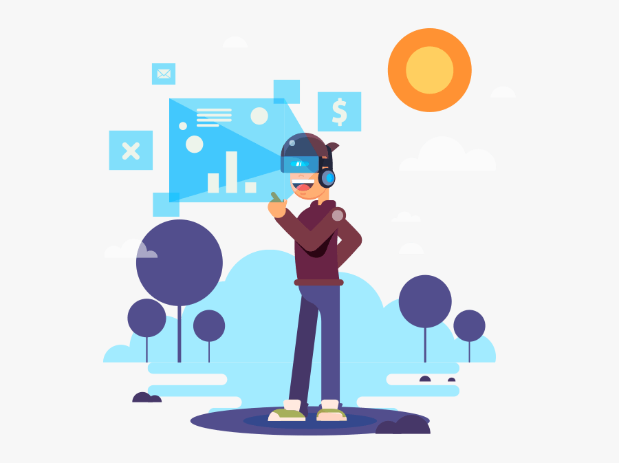 Clip Art Svg Free Stock - Augmented And Virtual Reality Png, Transparent Clipart