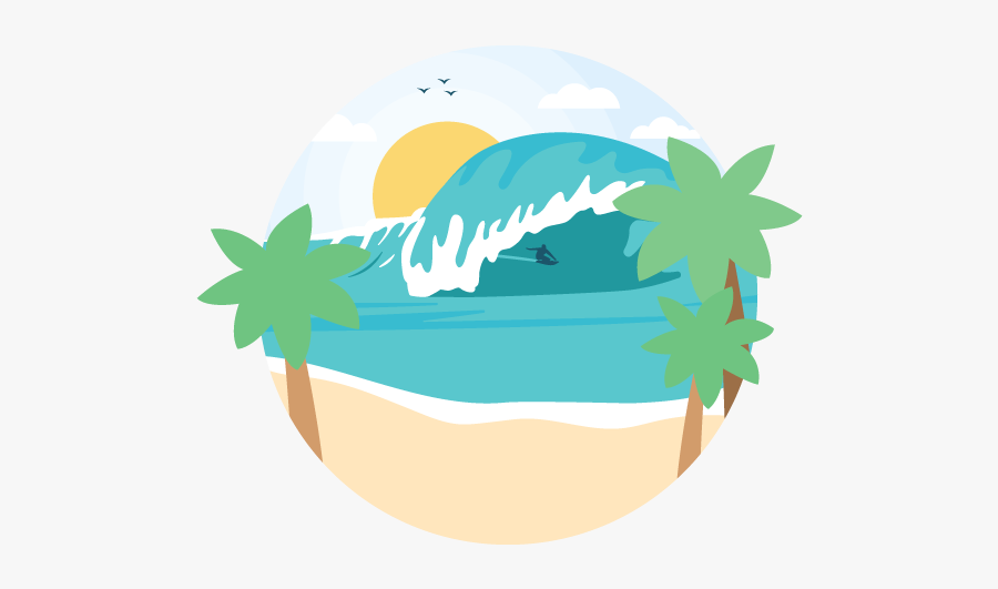 Surfin - Emblem, Transparent Clipart