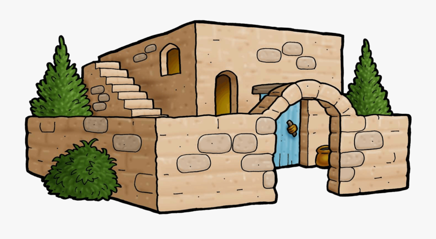 Bible Story House Clip Art, Transparent Clipart