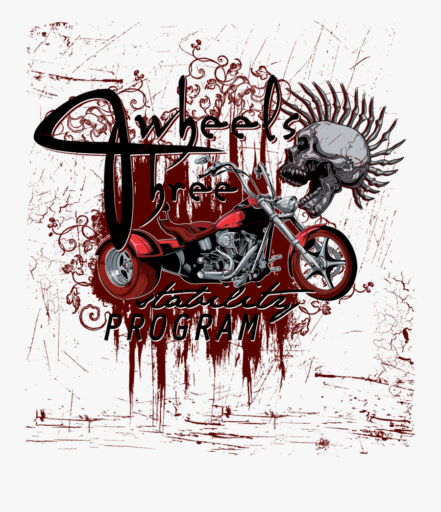 Photography T-shirt Patterns Drag Graffiti Motorcycle - T Shirt Art Design Png, Transparent Clipart