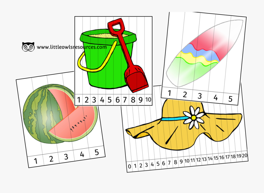 Summer Number Slice Cover, Transparent Clipart