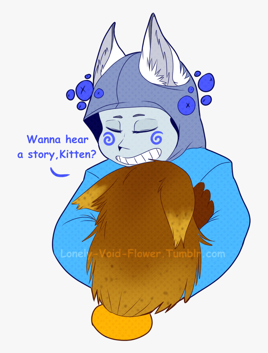 ““wanna Hear A Story,kitten” - Cartoon, Transparent Clipart