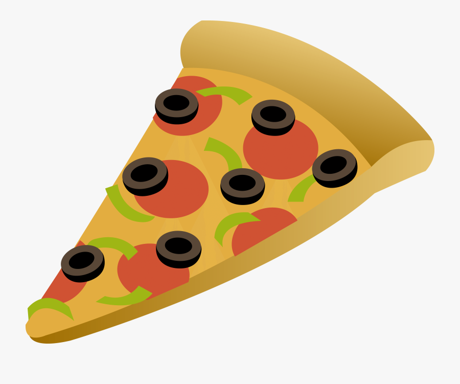 Pizza Slice Clip Art - Cartoon Slice Of Pizza, Transparent Clipart