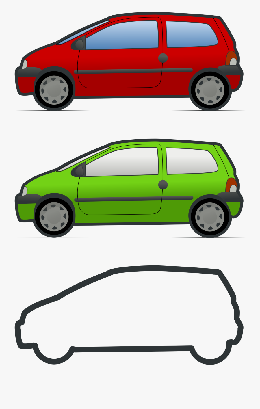 Model Car,yellow,hybrid Electric Vehicle - Renault Twingo, Transparent Clipart