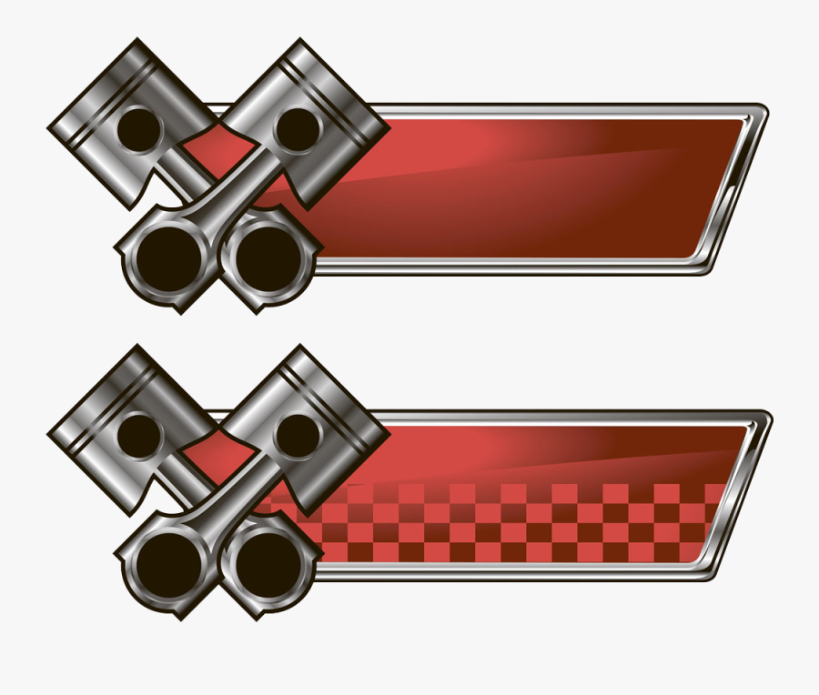 Engine Car Piston Reciprocating Racing Cartoon Hand-painted - Logo Piston Racing Png, Transparent Clipart