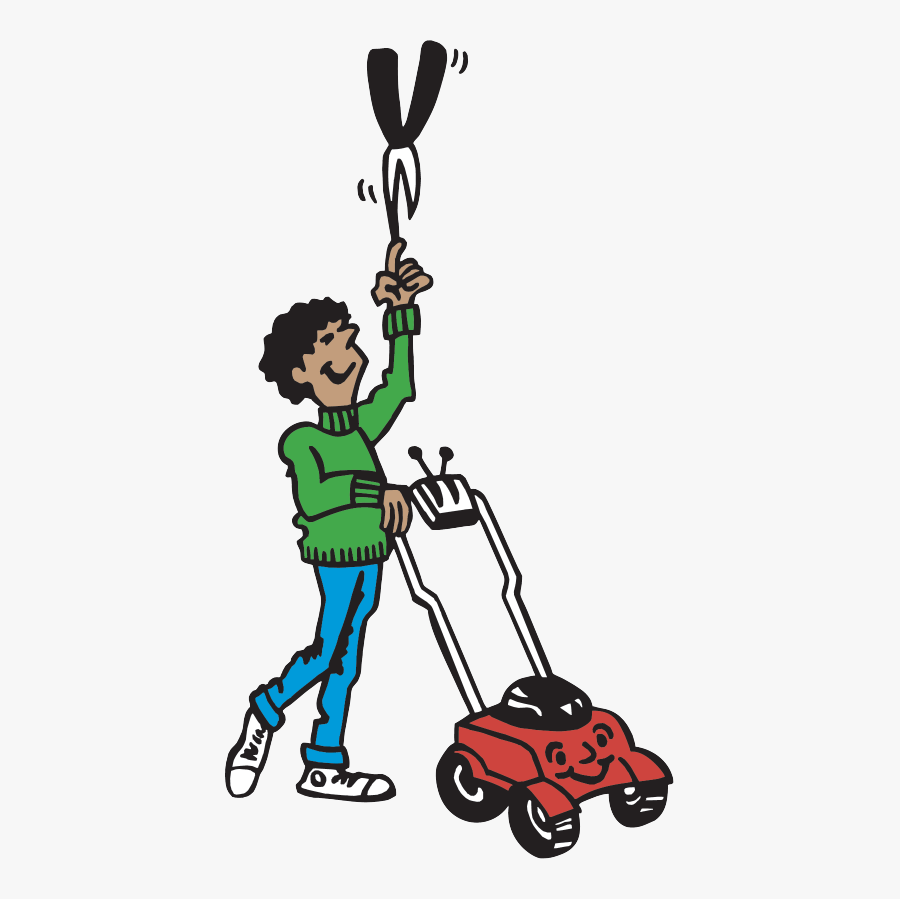 Clip Art Mowing Cartoon, Transparent Clipart