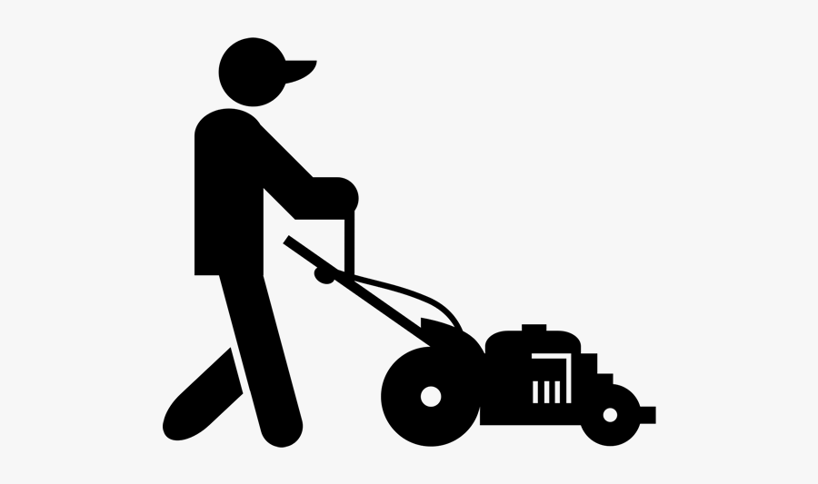 Lawn Mower Clipart Mowing - Moving Icon, Transparent Clipart