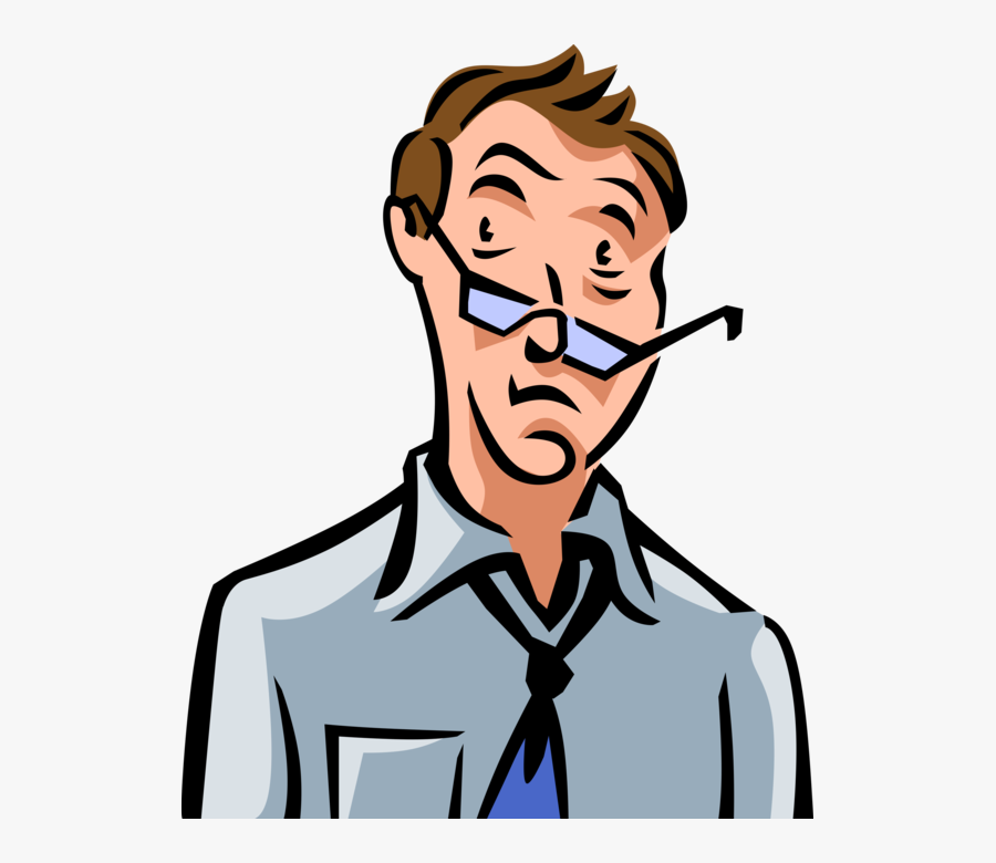 Vector Illustration Of Frustrated Businessman Put Through - Erschöpft Clipart, Transparent Clipart