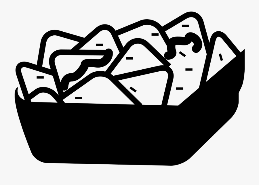 Image Free Nachos Svg Png Icon Free Download- - Nacho Clipart Black And White, Transparent Clipart